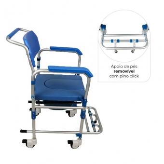 Cadeira de Banho em Alumínio D-60