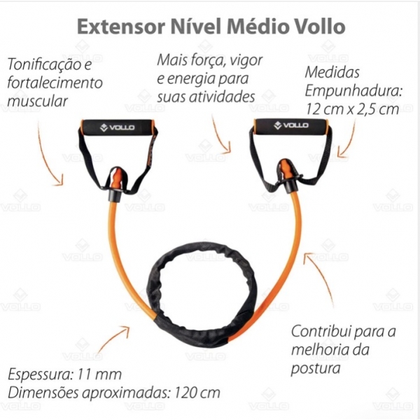 Extensor Elástico Nível Médio Vollo
