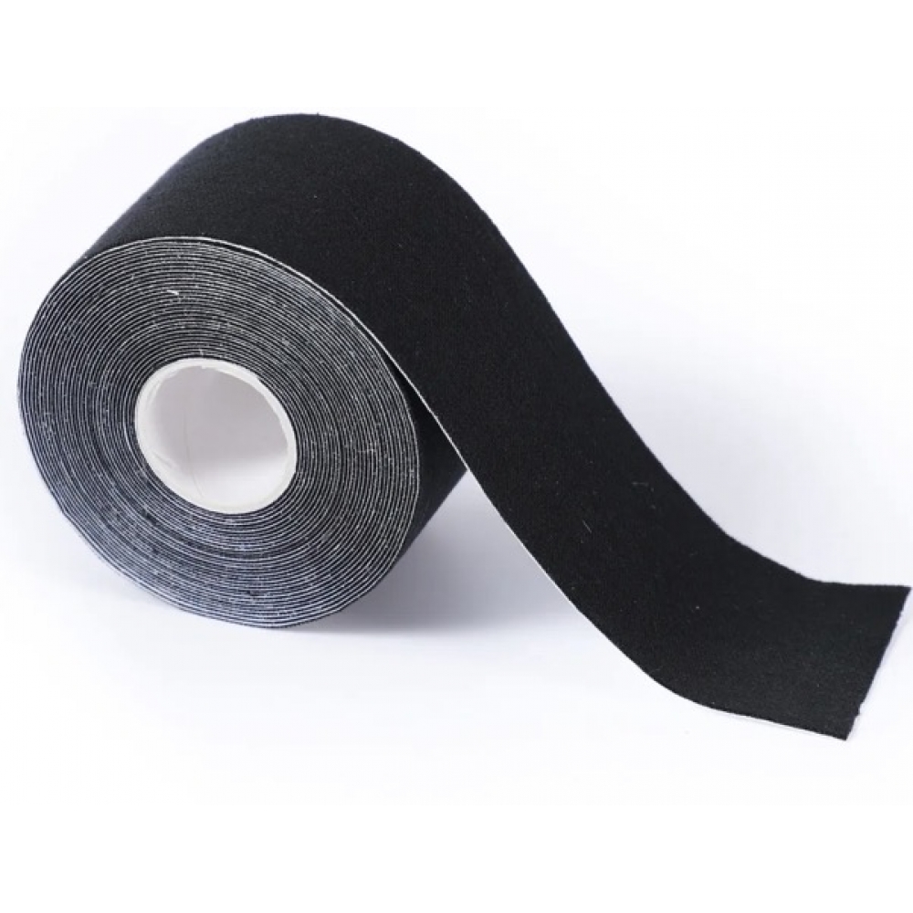 Fita Kinesio Esporte Preto - 5cm x 5m - CZ Major
