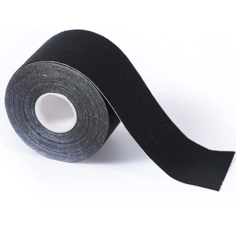 Fita Kinesio Esporte Preto - 5cm x 5m - CZ Major