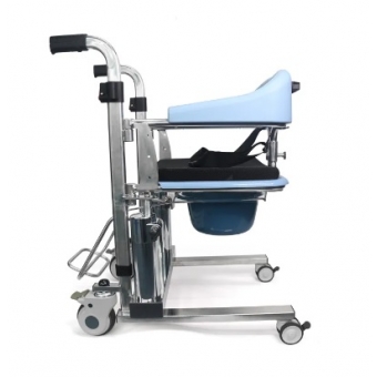 Cadeira de Transferência e Banho em Aço Inoxidável - Multiuso
