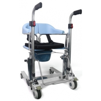 Cadeira de Transferência e Banho em Aço Inoxidável - Multiuso