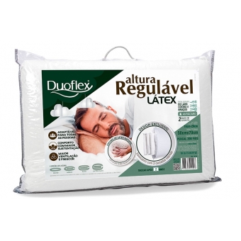 Travesseiro Altura regulável látex