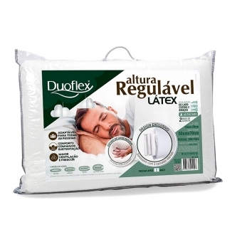 Travesseiro Altura regulável látex
