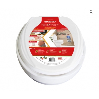 ASSENTO SANITÁRIO OVAL ELEVADO 13,5 ALMOFADADO