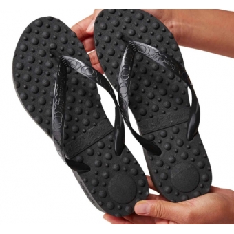 Chinelo massageador anabela